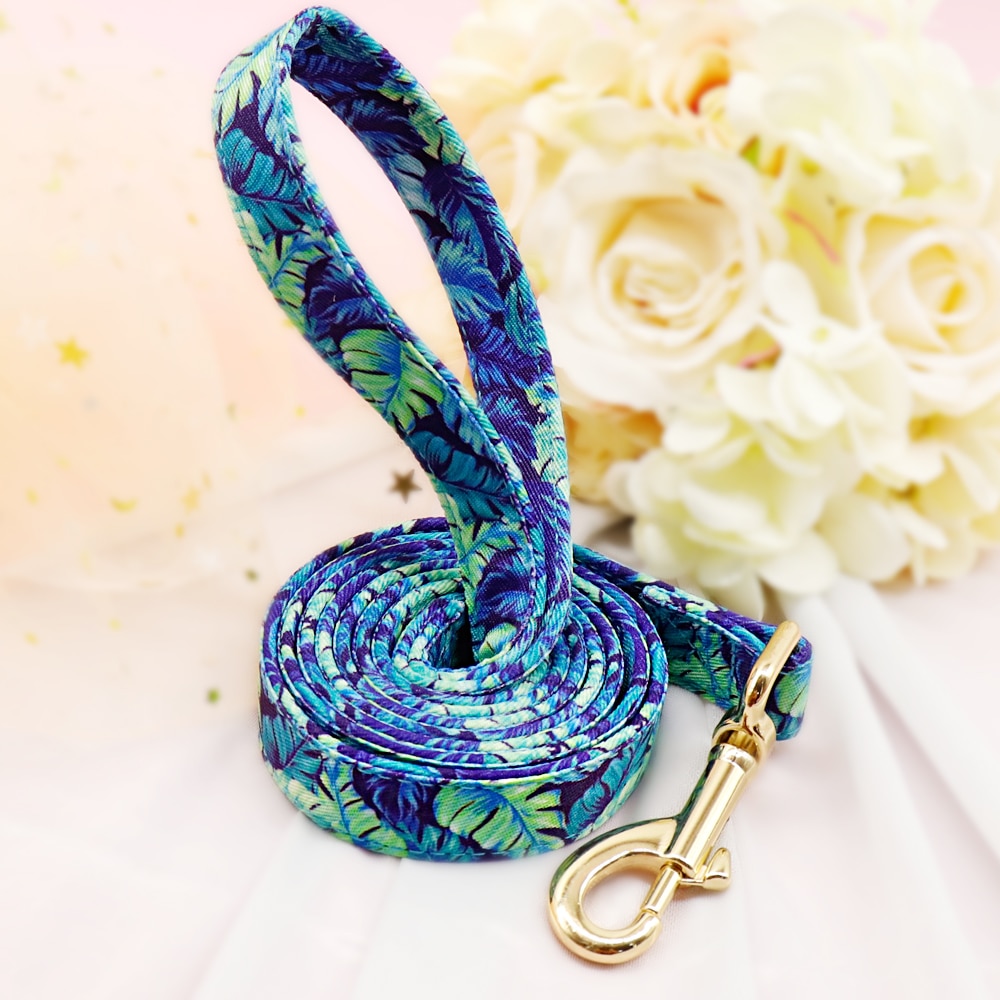 150cm Nylon Dog Leash Printed Pet Leash Rope Padded Dogs Leads Belt Leashes for Small Medium Large Dogs Walking Training