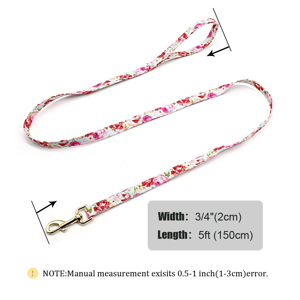 150cm Nylon Dog Leash Printed Pet Leash Rope Padded Dogs Leads Belt Leashes for Small Medium Large Dogs Walking Training