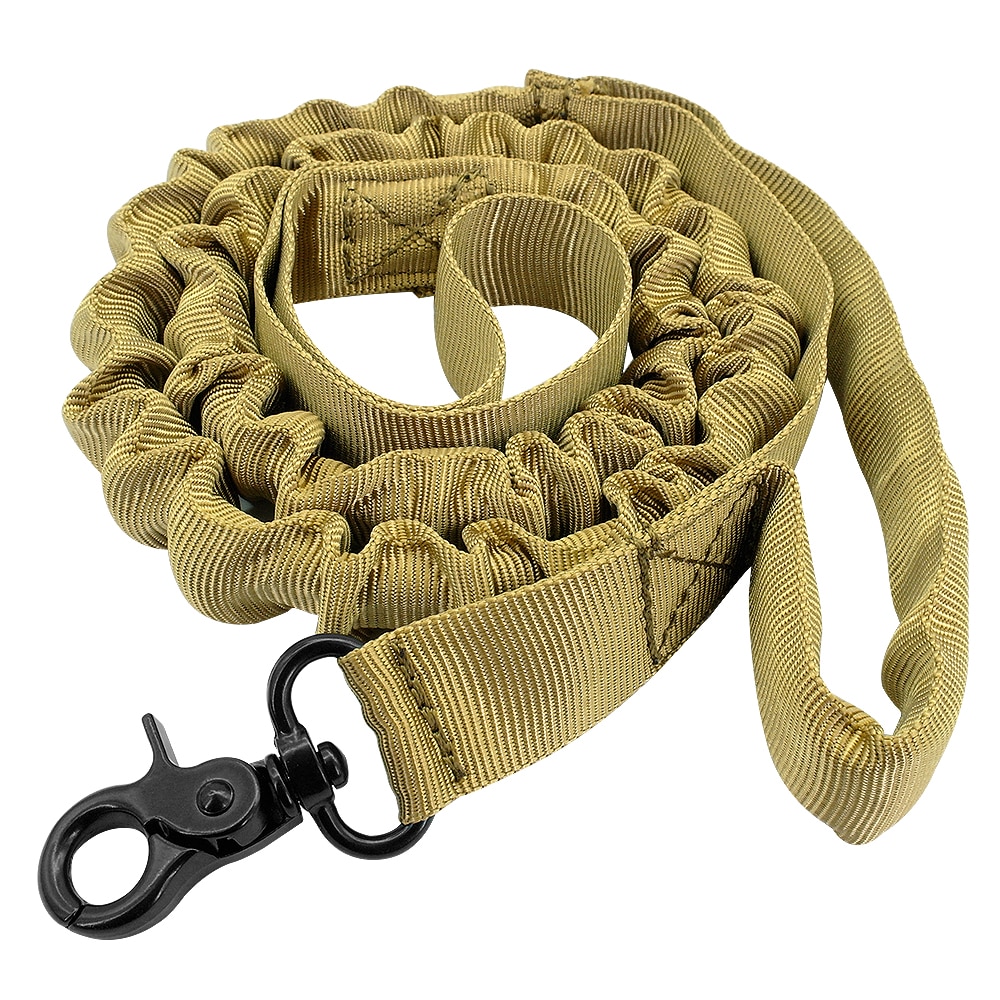 Tactical Dog Bungee Leash Nylon Military Dog No- Pull Training Leads Elastic Dog Pet Leash For Medium Large Pet Walking Training